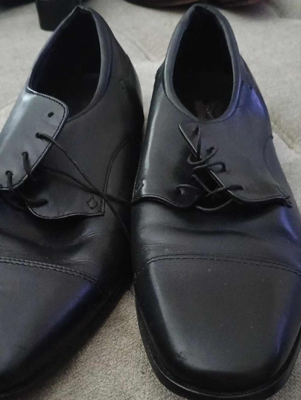 Florsheim Black Leather Derby Lace-Up Oxford (210)